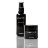 REIN & ARTIG HAUTPFLEGE SET Gesichtsreiniger & Gesichtscreme Skincare Mann Anti-Aging Vegan natürlich empfindliche trockene Haut